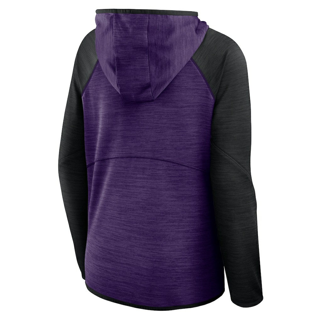 NFL Baltimore Ravens Women's Redzone End Around Pass Raglan Full-Zip Hoodie