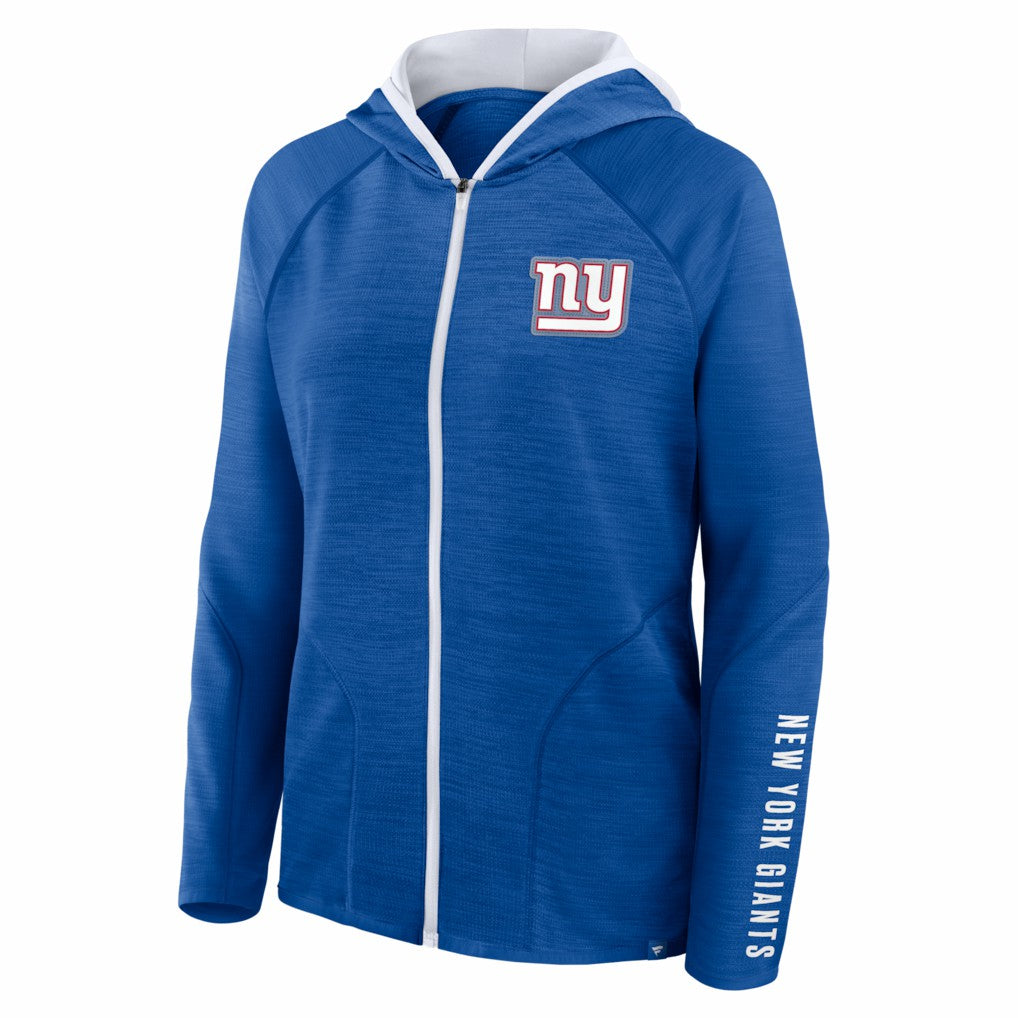NFL New York Giants Women's Redzone End Around Pass Raglan Full-Zip Hoodie