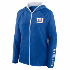NFL New York Giants Women's Redzone End Around Pass Raglan Full-Zip Hoodie