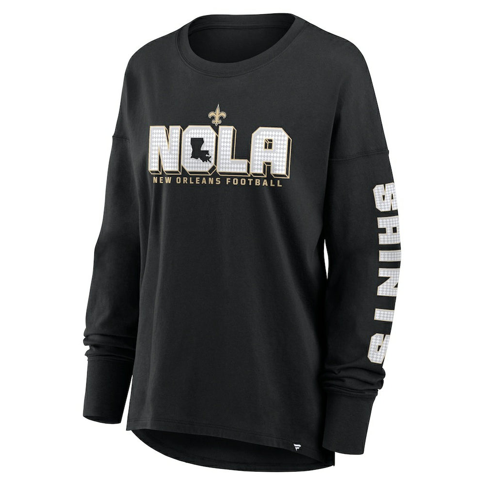 NFL New Orleans Saints Women's Hometown Legacy Long Sleeve T-Shirt
