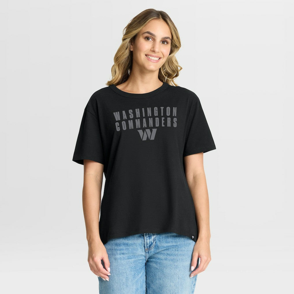 NFL Washington Commanders Women's Blackout Kneel Down Legacy T-Shirt