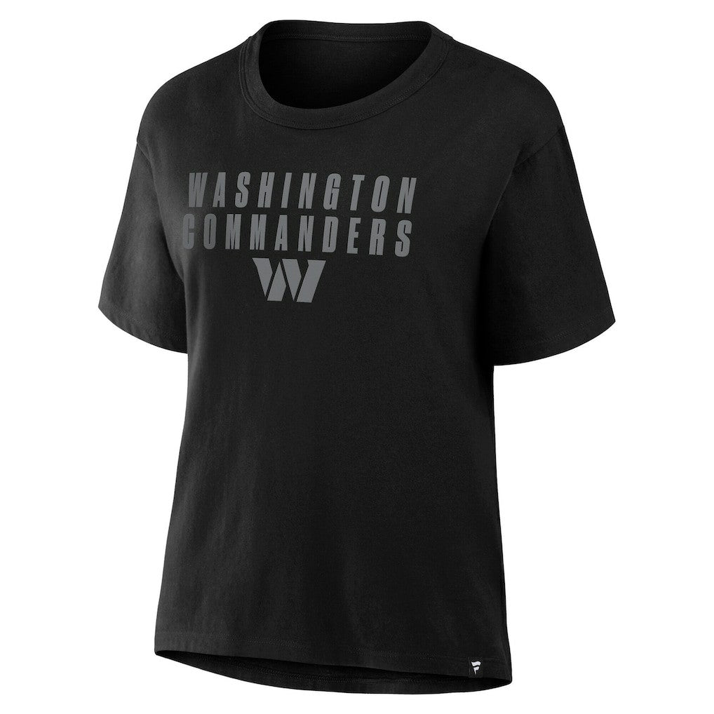 NFL Washington Commanders Women's Blackout Kneel Down Legacy T-Shirt