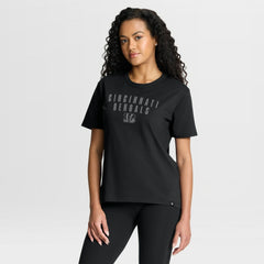 NFL Cincinnati Bengals Women's Blackout Kneel Down Legacy T-Shirt