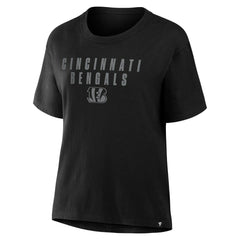 NFL Cincinnati Bengals Women's Blackout Kneel Down Legacy T-Shirt