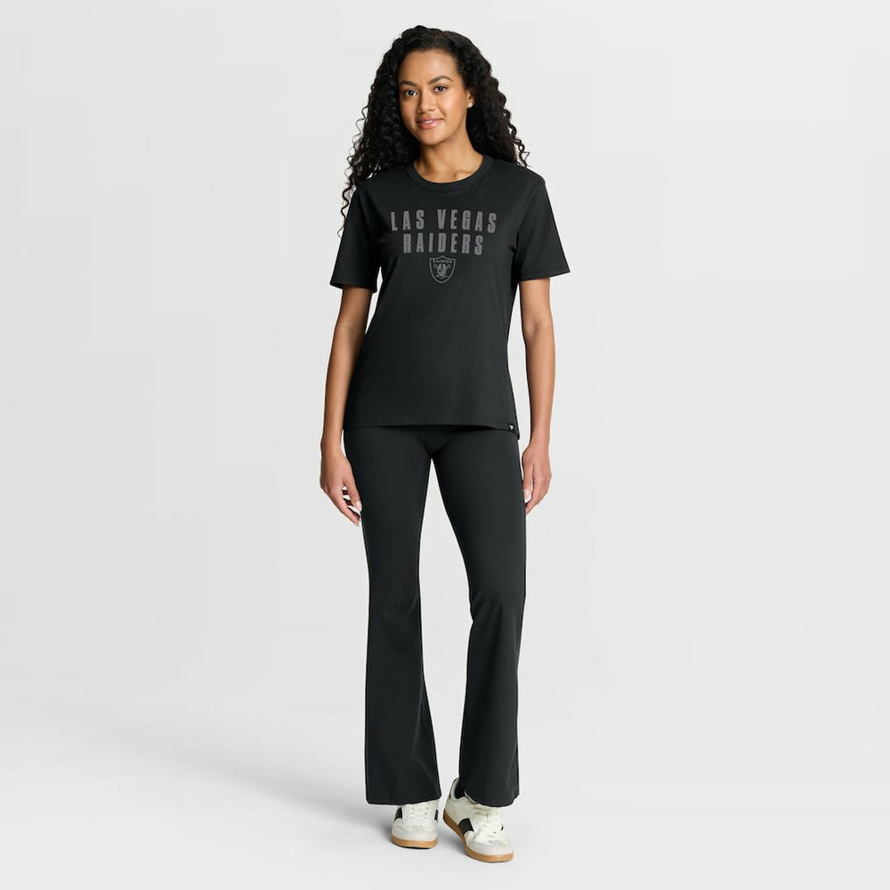 NFL Las Vegas Raiders Women's Blackout Kneel Down Legacy T-Shirt