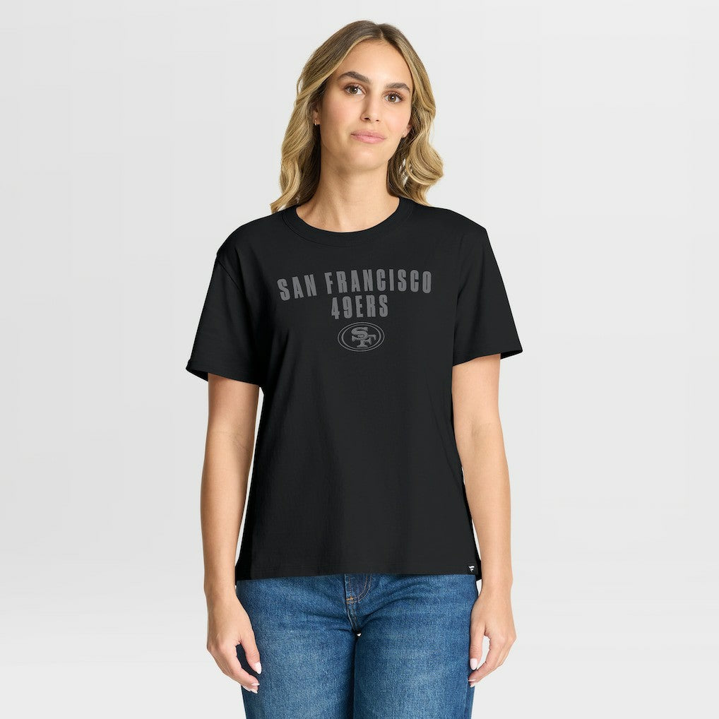 NFL San Francisco 49ers Women's Blackout Kneel Down Legacy T-Shirt