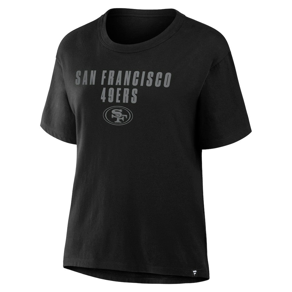NFL San Francisco 49ers Women's Blackout Kneel Down Legacy T-Shirt