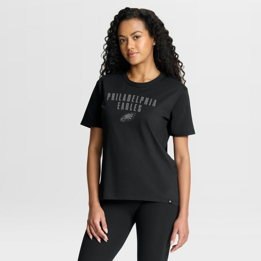 NFL Philadelphia Eagles Women's Blackout Kneel Down Legacy T-Shirt