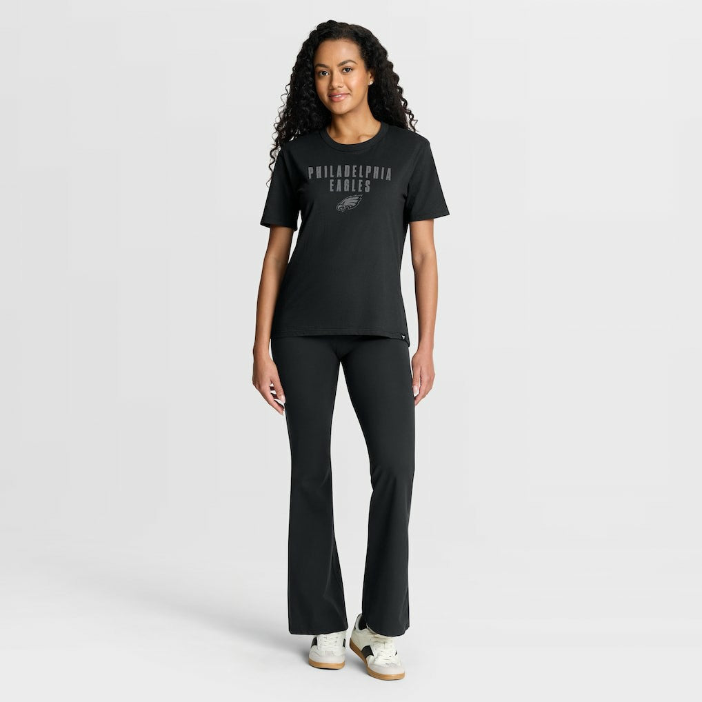 NFL Philadelphia Eagles Women's Blackout Kneel Down Legacy T-Shirt