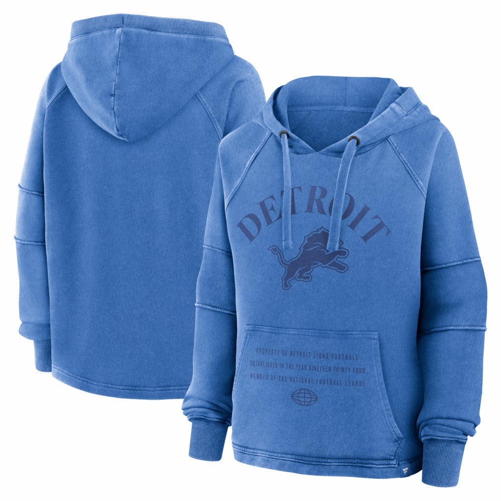 NFL Detroit Lions Women's Oversized Raglan Gridiron Hoodie