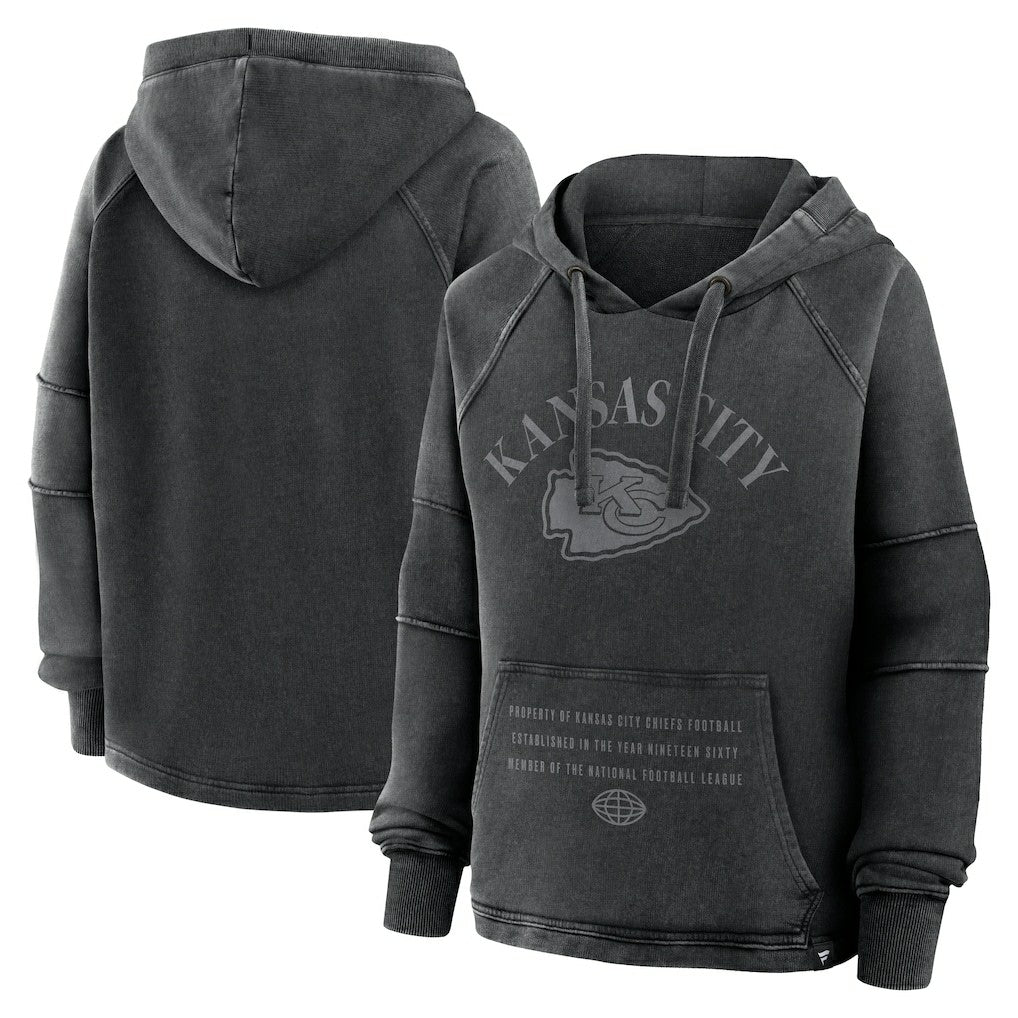 NFL Kansas City Chiefs Women's Oversized Raglan Gridiron Hoodie