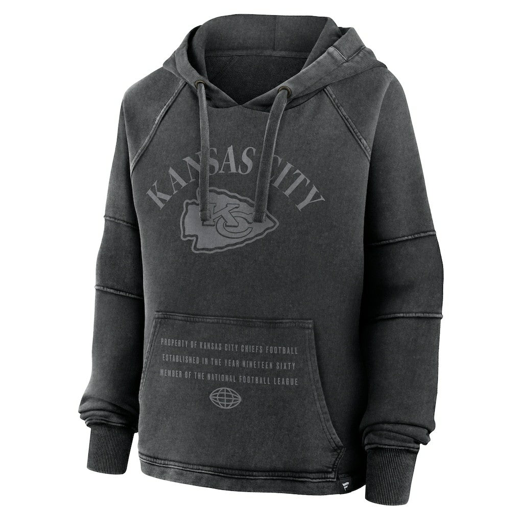 NFL Kansas City Chiefs Women's Oversized Raglan Gridiron Hoodie