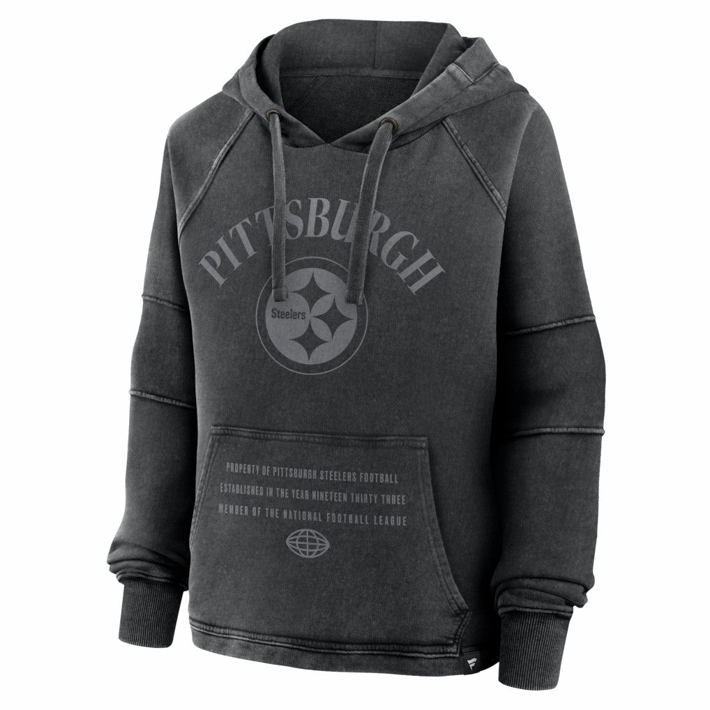NFL Pittsburgh Steelers Women's Oversized Raglan Gridiron Hoodie