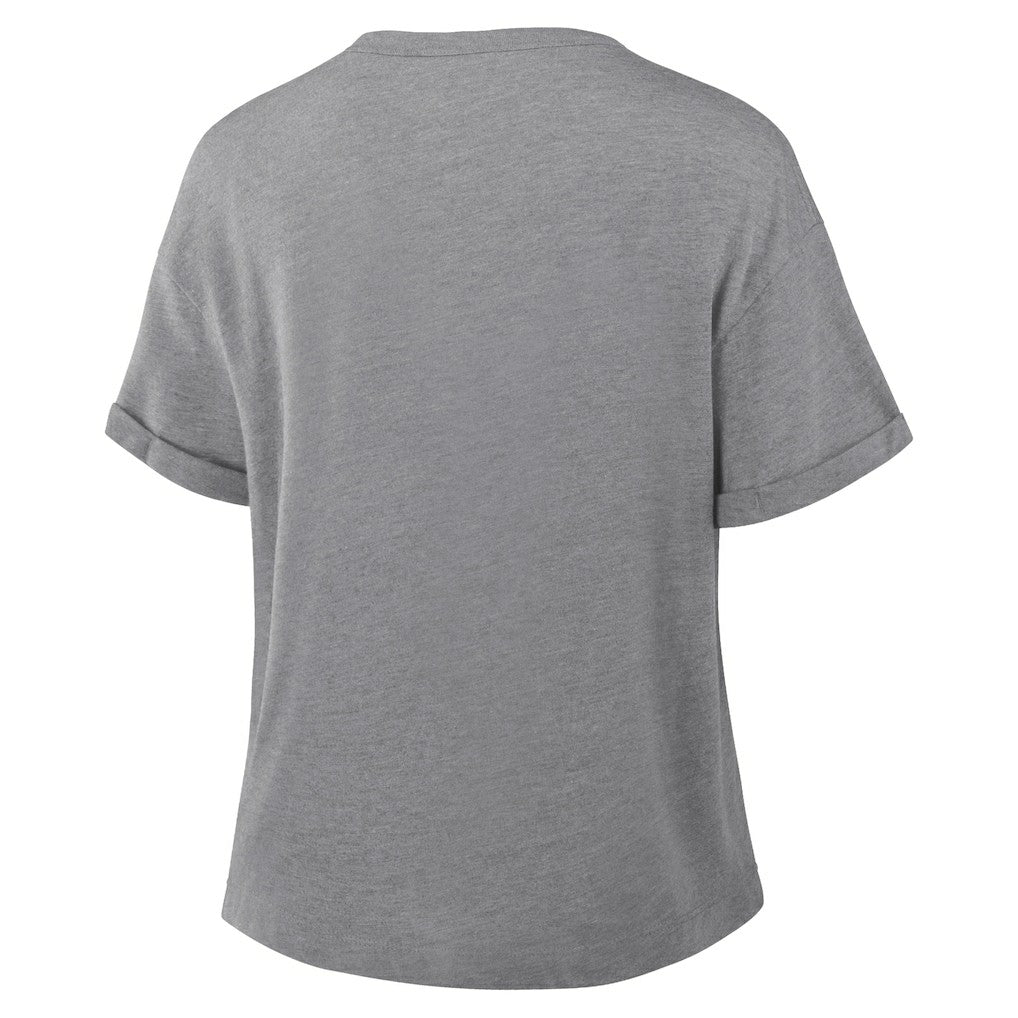 NFL Chicago Bears Women's Pennant Wave Tribute Tri-Blend Boxy T-Shirt