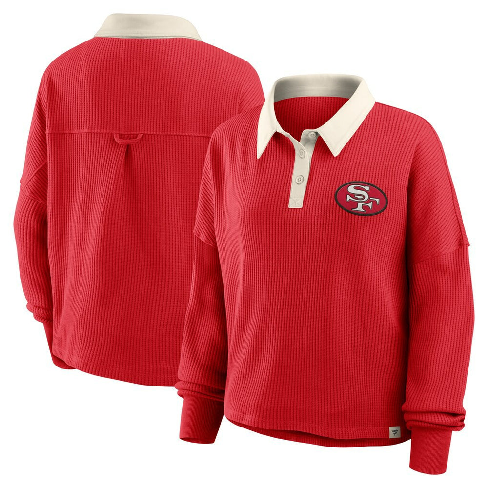 NFL San Francisco 49ers Women's Oversized Hometown Premium Thermal Long Sleeve Shirt