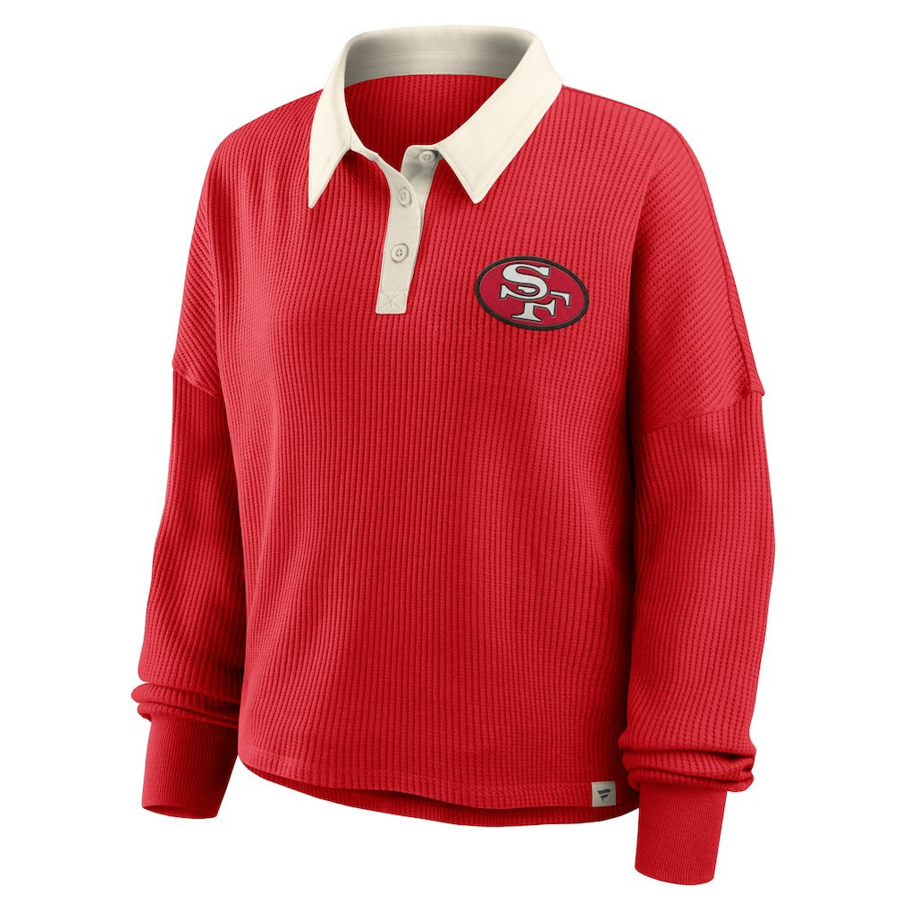 NFL San Francisco 49ers Women's Oversized Hometown Premium Thermal Long Sleeve Shirt