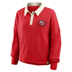 NFL San Francisco 49ers Women's Oversized Hometown Premium Thermal Long Sleeve Shirt