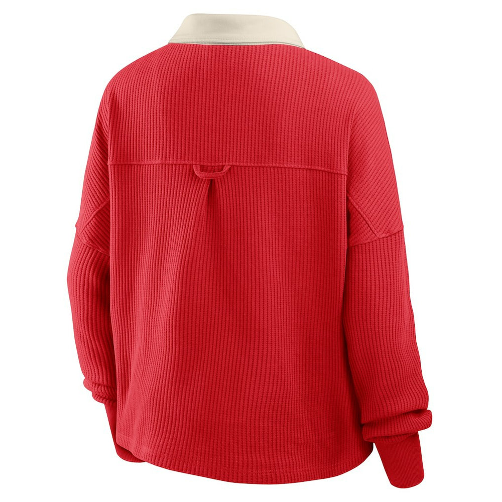 NFL San Francisco 49ers Women's Oversized Hometown Premium Thermal Long Sleeve Shirt