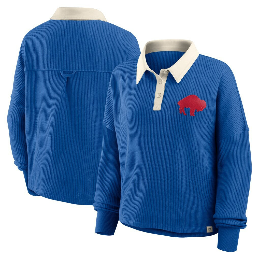NFL Buffalo Bills Women's Oversized Hometown Premium Thermal Long Sleeve Shirt