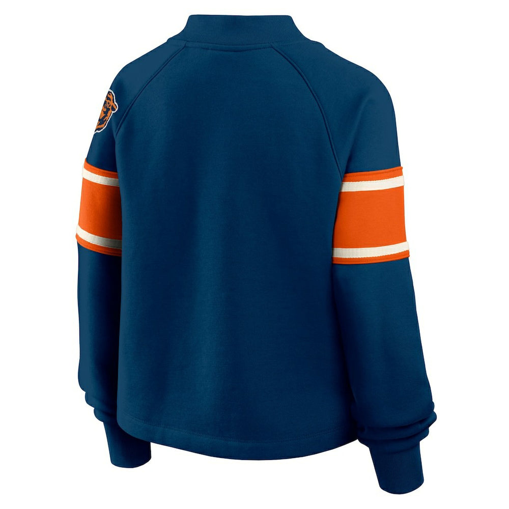 NFL Chicago Bears Oversized Hometown Toss Sweep Mock Neck Pullover