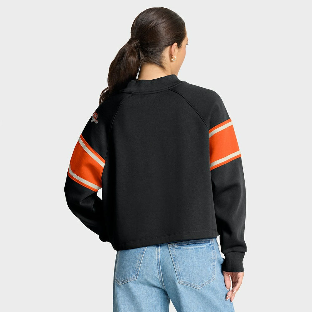 NFL Cincinnati Bengals Oversized Hometown Toss Sweep Mock Neck Pullover