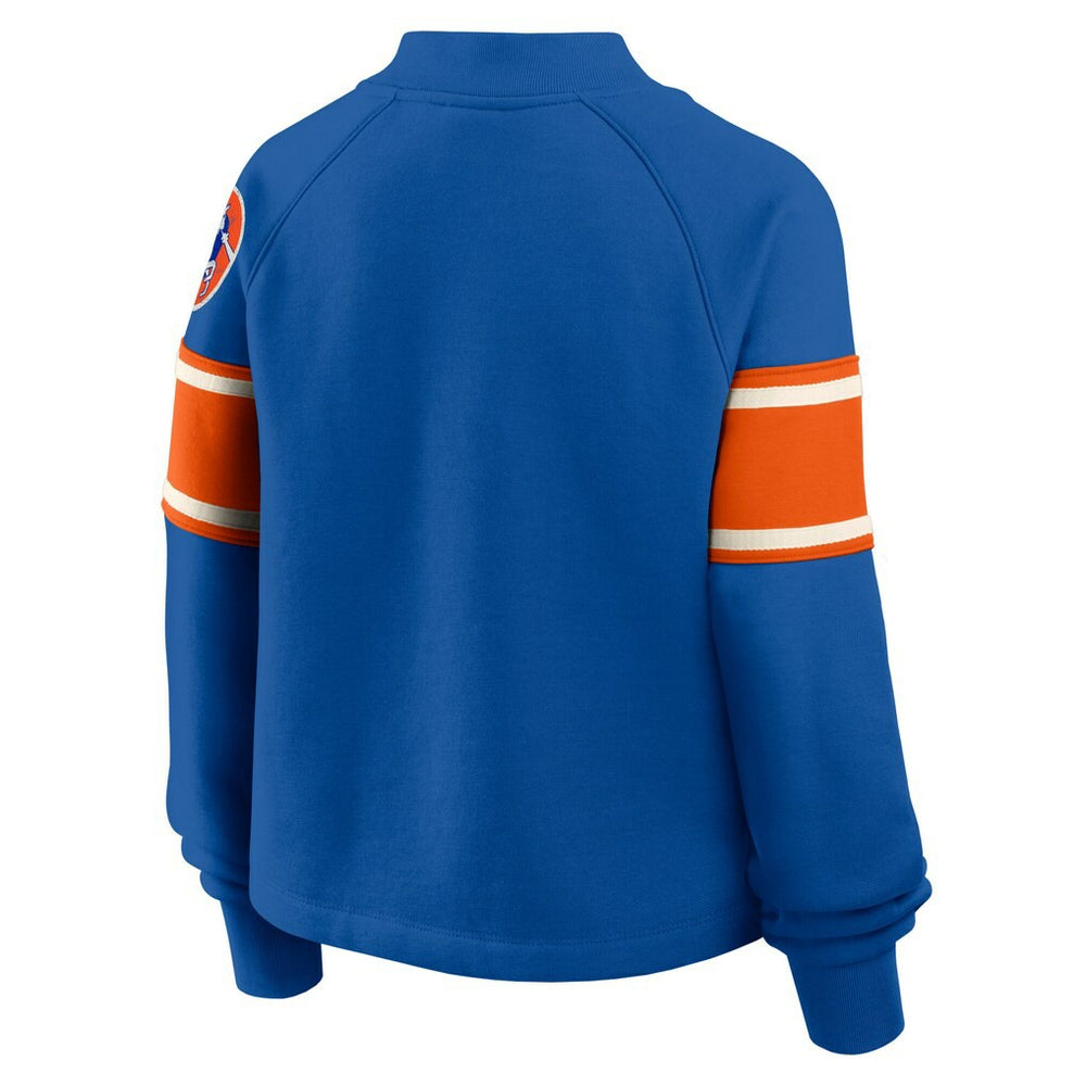 NFL Denver Broncos Oversized Hometown Toss Sweep Mock Neck Pullover
