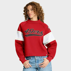 NFL San Francisco 49ers Oversized Hometown Toss Sweep Mock Neck Pullover