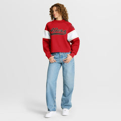 NFL San Francisco 49ers Oversized Hometown Toss Sweep Mock Neck Pullover