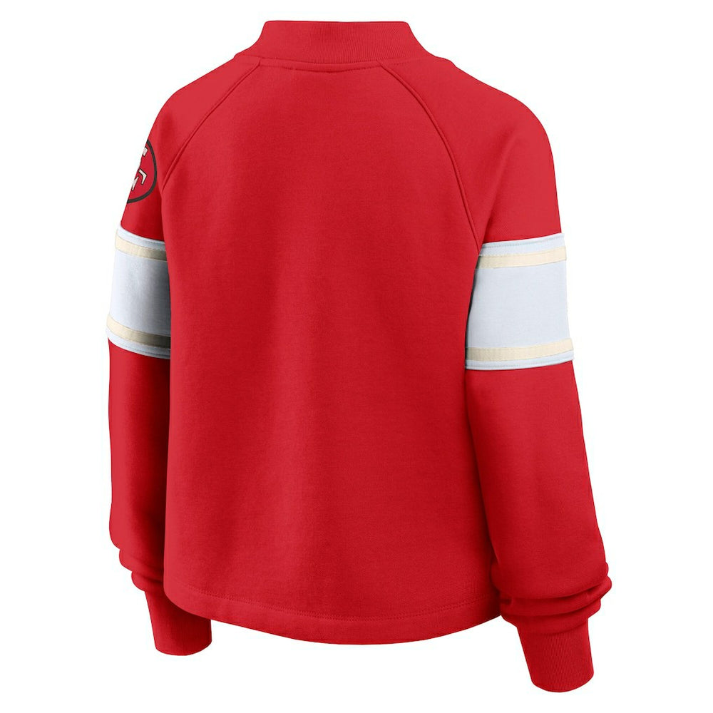 NFL San Francisco 49ers Oversized Hometown Toss Sweep Mock Neck Pullover
