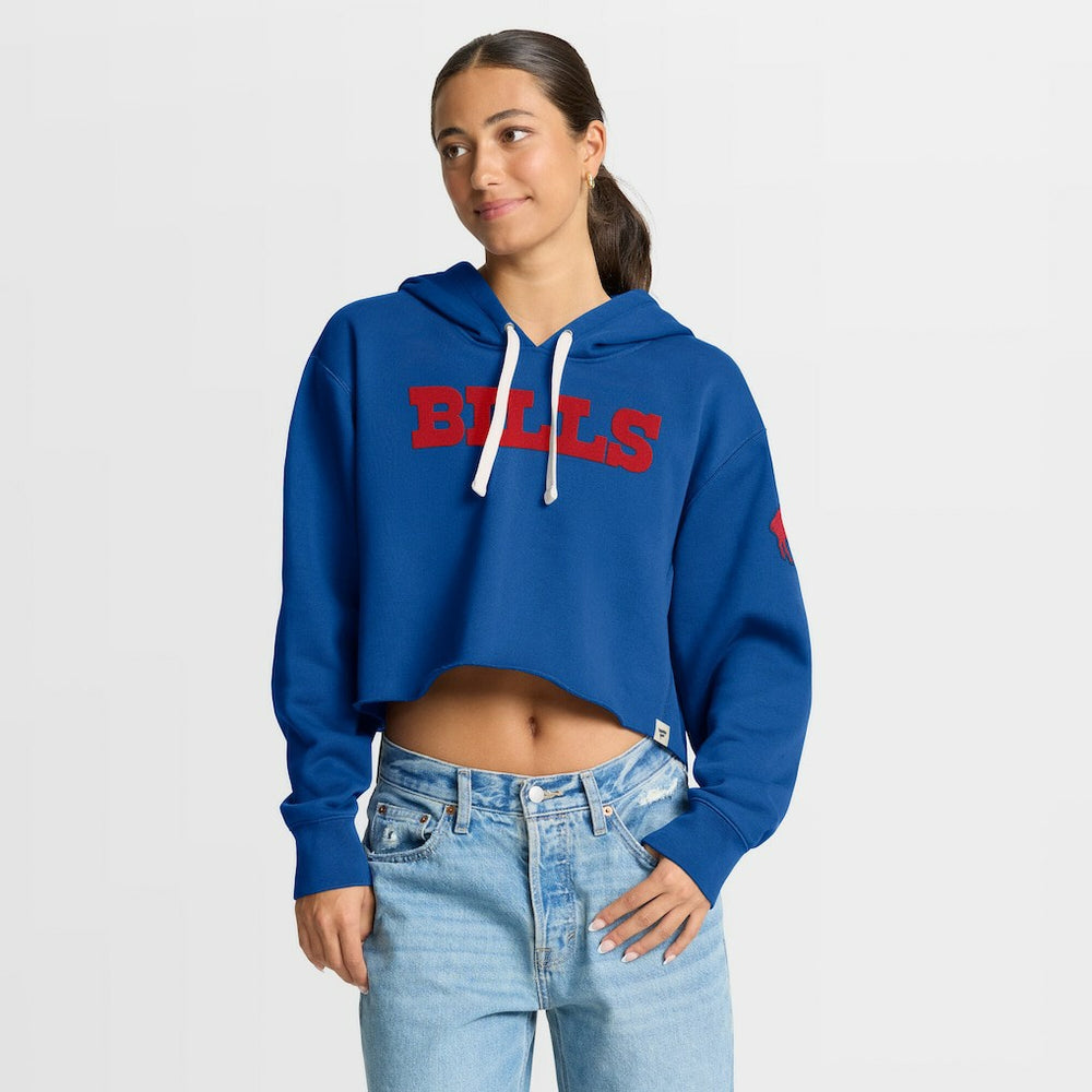 NFL Buffalo Bills Women's Oversized Hometown Heritage Cropped Hoodie