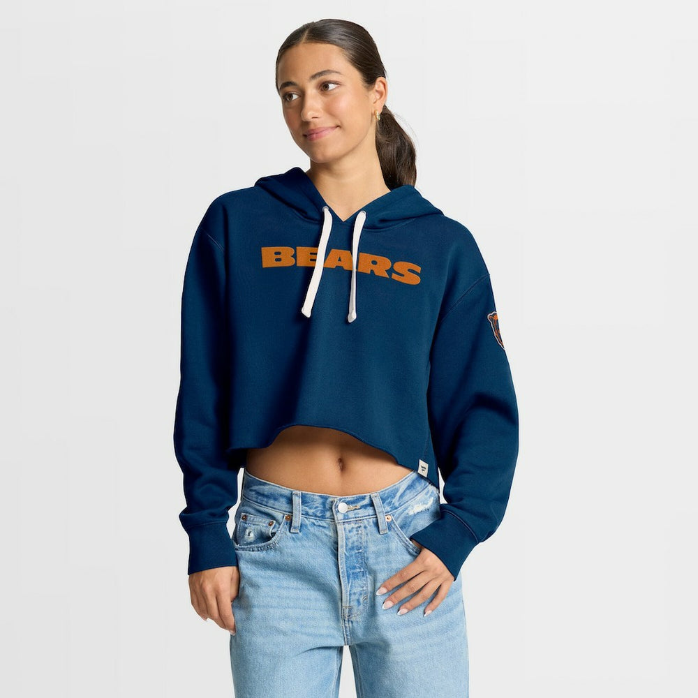 NFL Chicago Bears Women's Oversized Hometown Heritage Cropped Hoodie