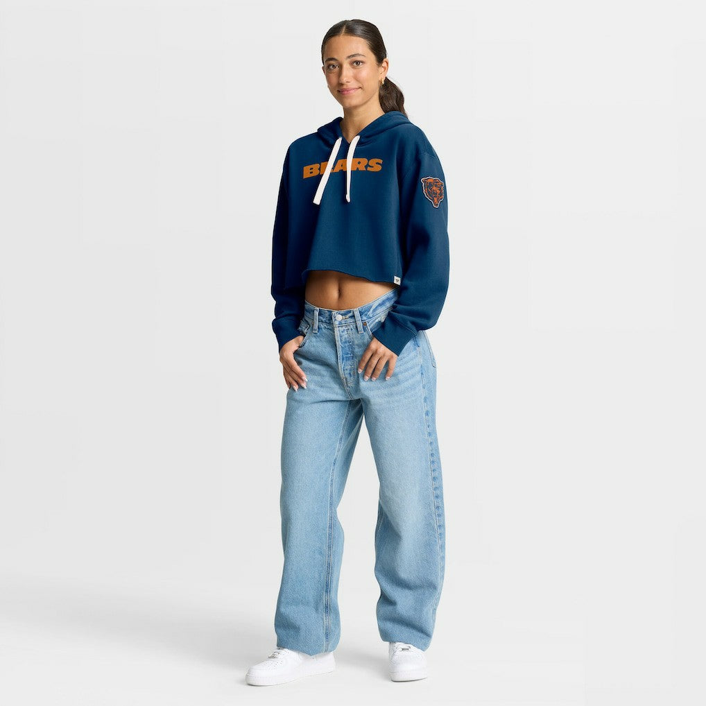 NFL Chicago Bears Women's Oversized Hometown Heritage Cropped Hoodie