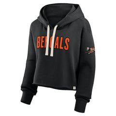 NFL Cincinnati Bengals Women's Oversized Hometown Heritage Cropped Hoodie