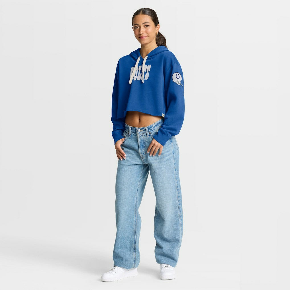 NFL Indianapolis Colts Women's Oversized Hometown Heritage Cropped Hoodie