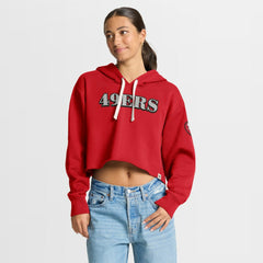 NFL San Francisco 49ers Women's Oversized Hometown Heritage Cropped Hoodie