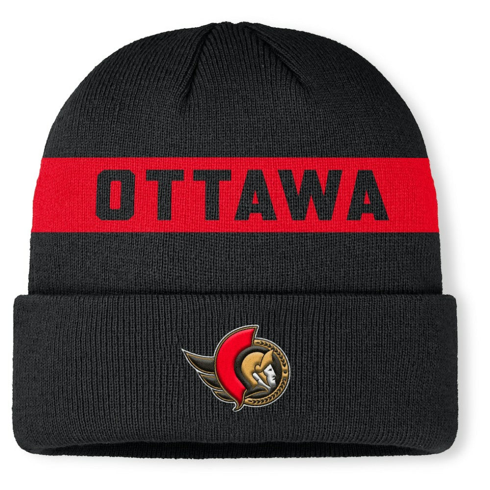 Ottawa Senators Fanatics Authentic Pro Rink Cuffed Knit Hat