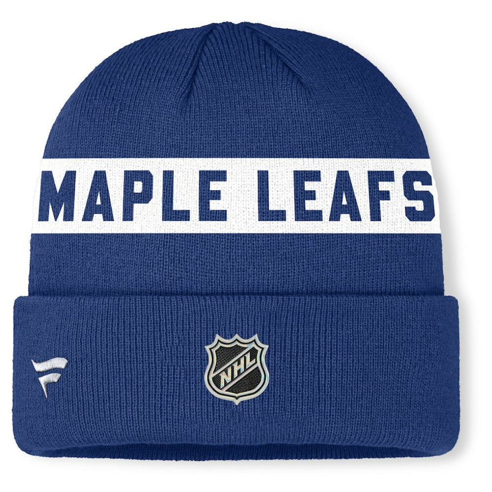 Toronto Maple Leafs Fanatics Authentic Pro Rink Cuffed Knit Hat