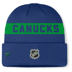 Vancouver Canucks Fanatics Authentic Pro Rink Cuffed Knit Hat