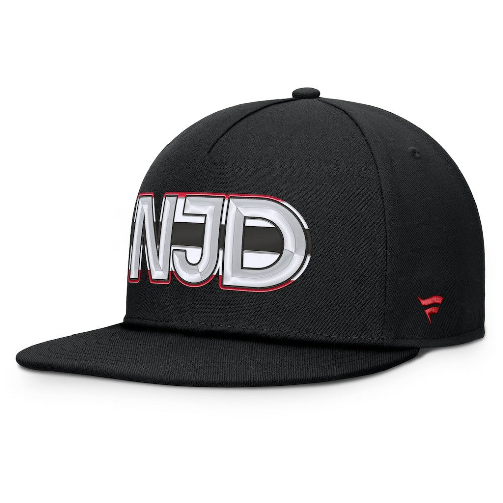 New Jersey Devils Fanatics Authentic Pro Rink Team Code Snapback Hat