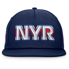 New York Rangers Fanatics Authentic Pro Rink Team Code Snapback Hat