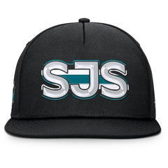 San Jose Sharks Fanatics Authentic Pro Rink Team Code Snapback Hat