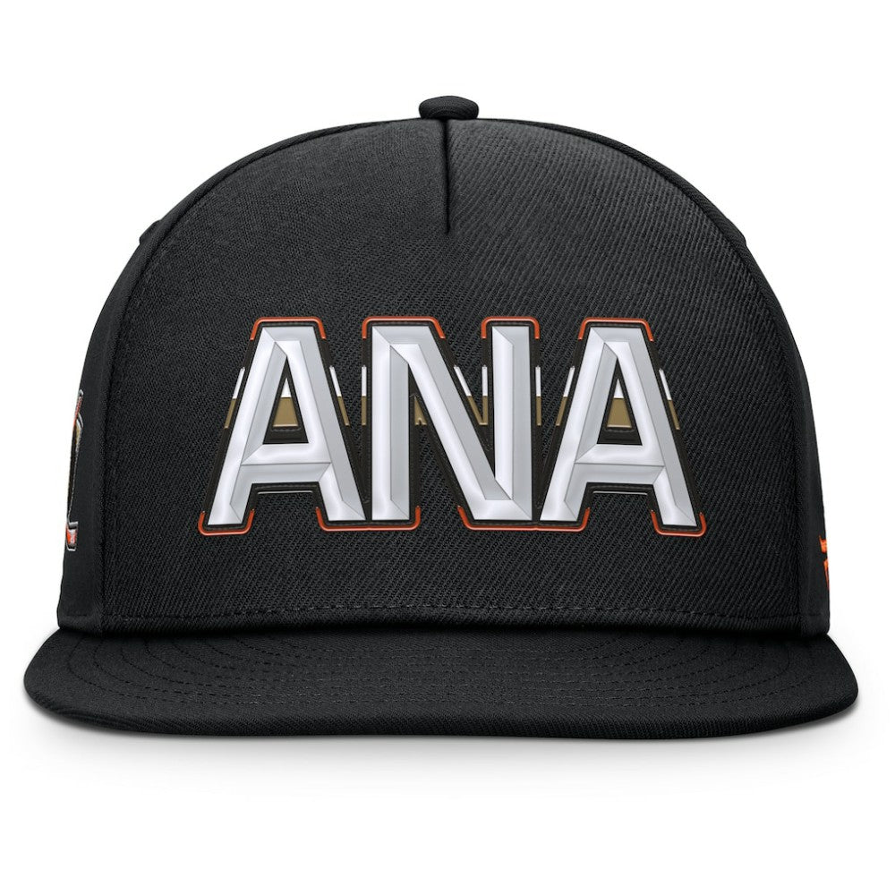 Anaheim Ducks Fanatics Authentic Pro Rink Team Code Snapback Hat