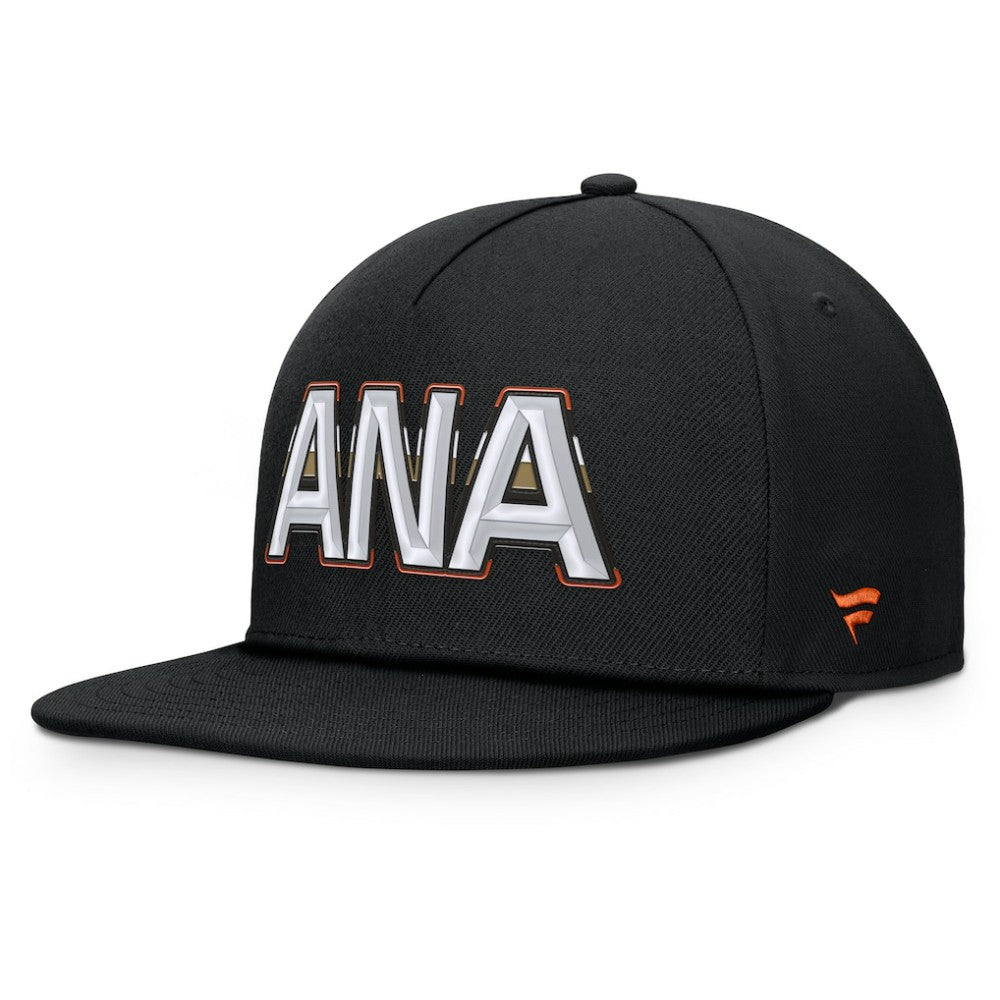 Anaheim Ducks Fanatics Authentic Pro Rink Team Code Snapback Hat
