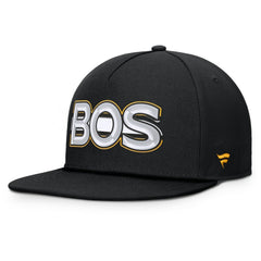 Boston Bruins Fanatics Authentic Pro Rink Team Code Snapback Hat