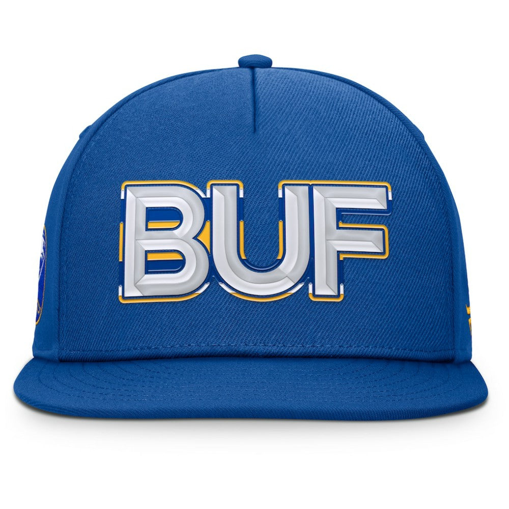 Buffalo Sabres Fanatics Authentic Pro Rink Team Code Snapback Hat