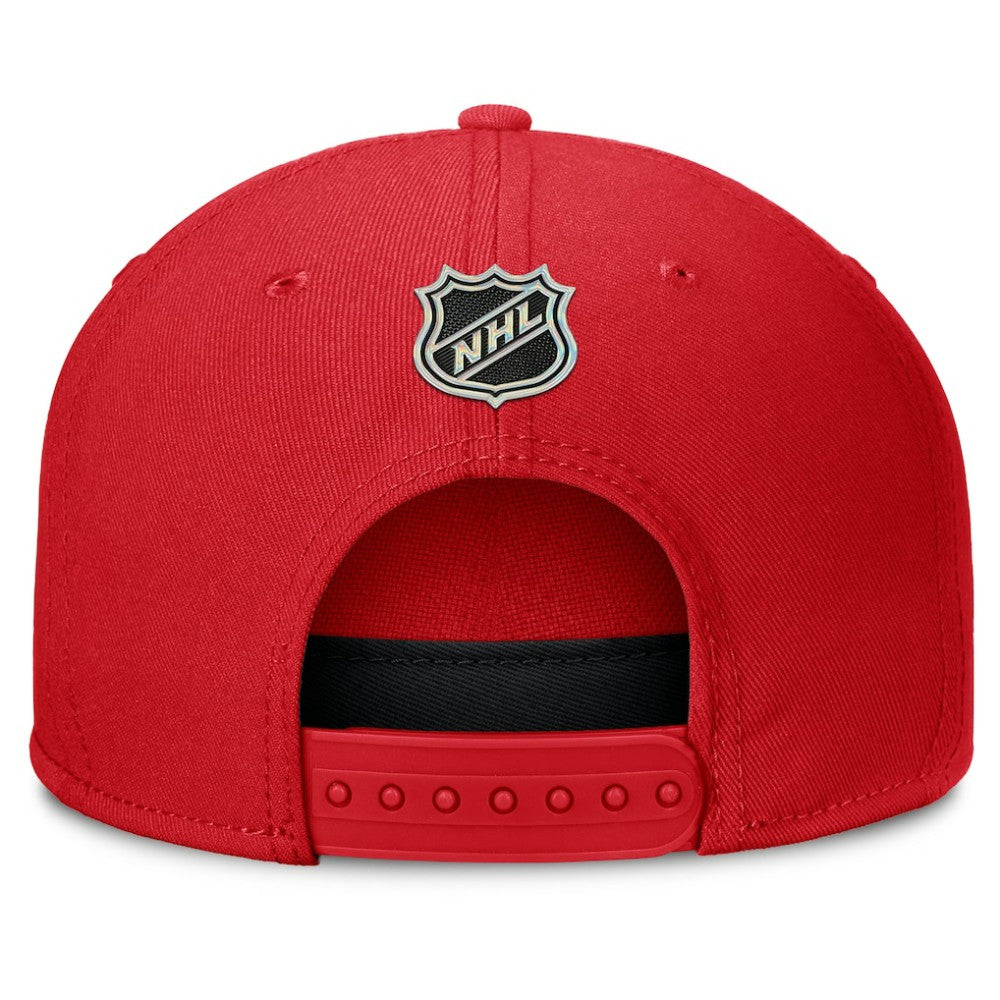 Calgary Flames Fanatics Authentic Pro Rink Team Code Snapback Hat
