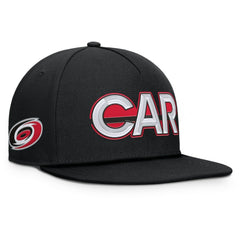 Carolina Hurricanes Fanatics Authentic Pro Rink Team Code Snapback Hat