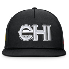 Chicago Blackhawks Fanatics Authentic Pro Rink Team Code Snapback Hat