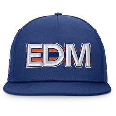 Edmonton Oilers Fanatics Authentic Pro Rink Team Code Snapback Hat