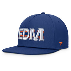 Edmonton Oilers Fanatics Authentic Pro Rink Team Code Snapback Hat